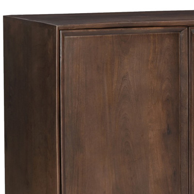 QUARTO-Buffet L.180 cm en bois massif noyer