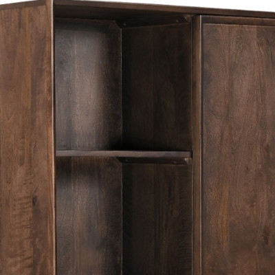 QUARTO-Vaisselier en bois massif noyer