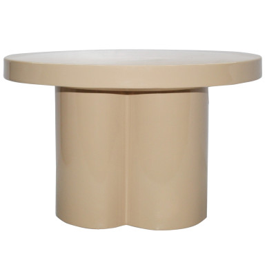FIONA-Table basse ronde D56 cm Café