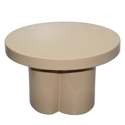 FIONA-Table basse ronde D56 cm Café