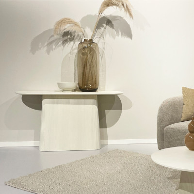 DOLCE-Console L140 cm en bois massif Ivoire