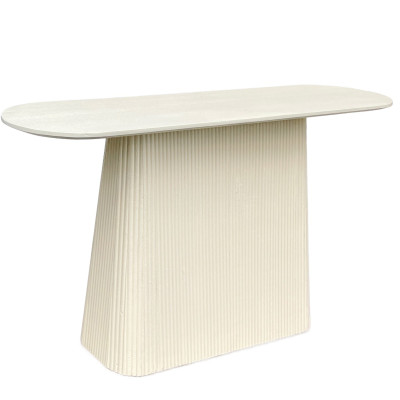 DOLCE-Console L140 cm en bois massif Ivoire