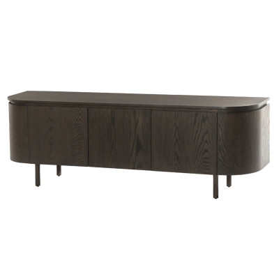 ROVERI-Meuble TV L170 cm Chêne