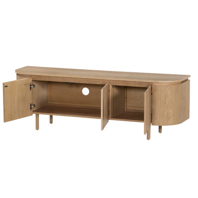 ROVERI-Meuble TV L170 cm Chêne Expresso