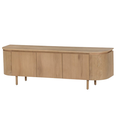 ROVERI-Meuble TV L170 cm Chêne Expresso