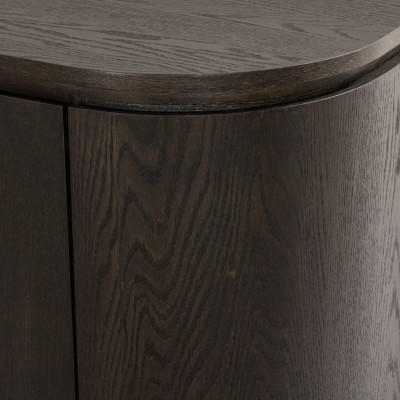 ROVERI-Meuble TV L210 cm Chêne Expresso