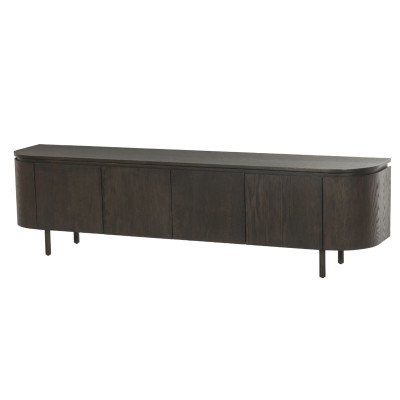 ROVERI-Meuble TV L210 cm Chêne Expresso