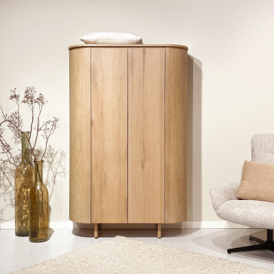 ROVERI-Buffet Haut 2 portes Chêne