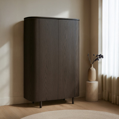 ROVERI-Buffet Haut 2 portes Chêne Expresso