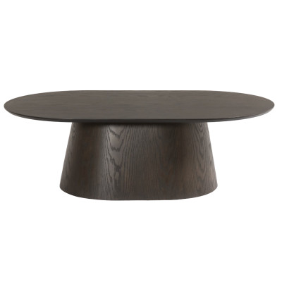 TIAGO-Table basse ovale Chêne Expresso