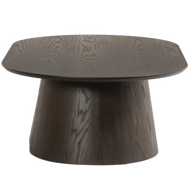 TIAGO-Table basse ovale Chêne Expresso