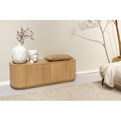 TIAGO-Meuble TV L.140 cm Chêne