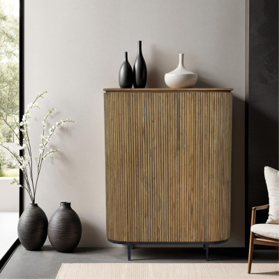 PIANA-Buffet 2 portes L115 cm en Bois massif