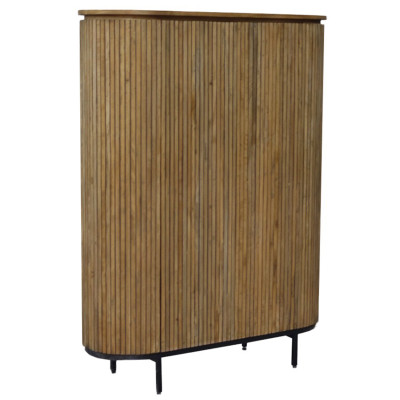 PIANA-Buffet 2 portes L115 cm en Bois massif