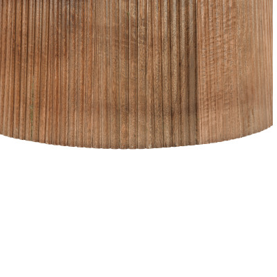 SIENNE-Table basse ronde D.50 cm en Manguier massif