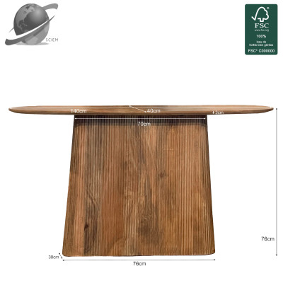 SIENNE-Console L.140 cm en bois massif