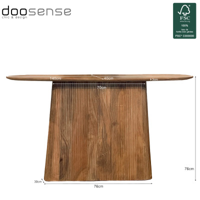 SIENNE-Console L.140 cm en bois massif