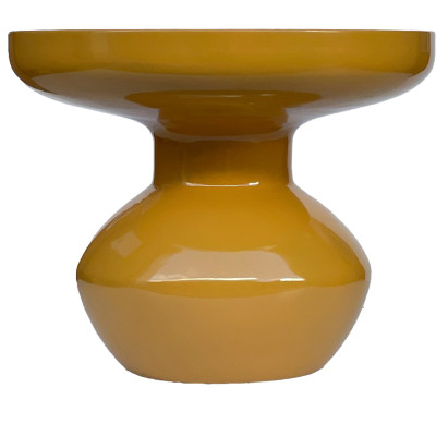 LOU-Table basse d'appoint acier laqué Mustard