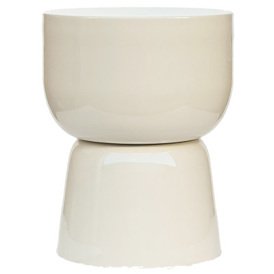 KIAN-Tavolino ausiliario in acciaio laccato Ivory