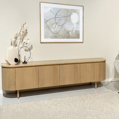 ROVERI-Meuble TV L.210 cm chêne