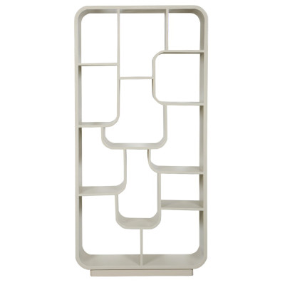 ADONA-Bücherregal L.90 cm Massivholz Elfenbein