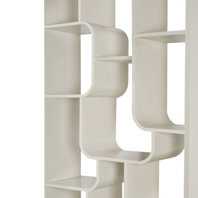 ADONA-Bücherregal L.90 cm Massivholz Elfenbein