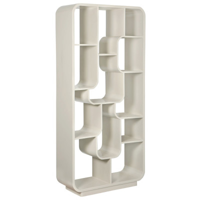 ADONA-Libreria L.90 cm in legno massello avorio