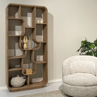 ADONA-Bibliothèque L 90 cm en bois massif naturel