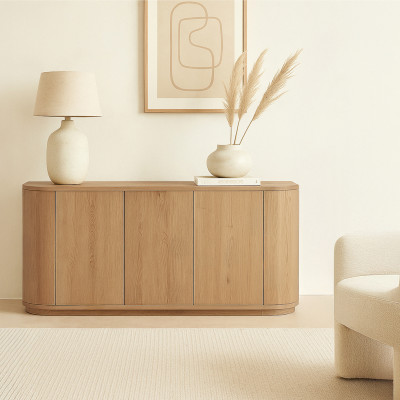 TIAGO-Buffet de 3 puertas L.170 cm Roble