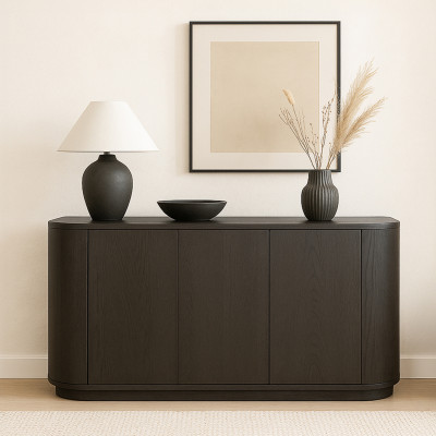 TIAGO-Credenza a 3 ante L.170 cm Rovere Espresso