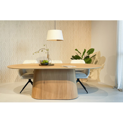 TIAGO-Tavolo da pranzo ovale L.230 cm Rovere