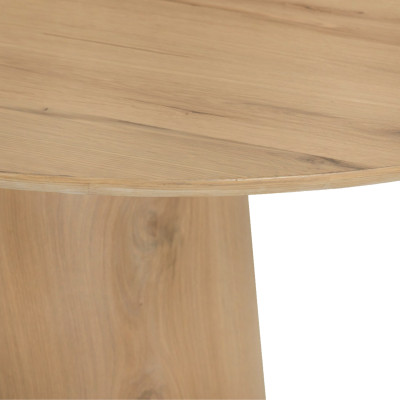 TIAGO-Mesa de comedor ovalada L.200 cm Roble