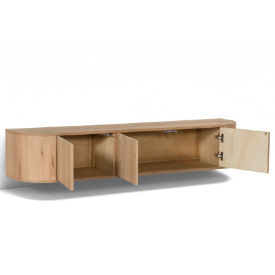 TIAGO-Mobile TV da parete L.180 cm Rovere