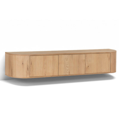 TIAGO-Mueble TV mural L.180 cm Roble