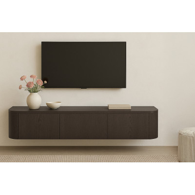 TIAGO-Mobile TV da parete L.180 cm Rovere Expresso
