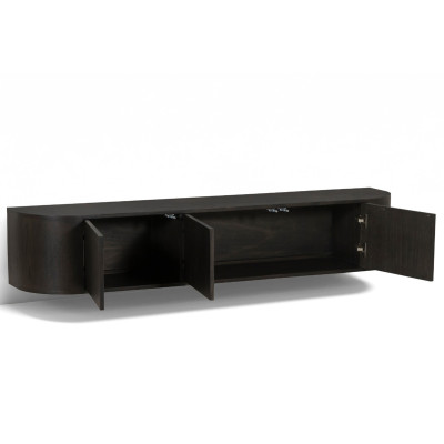 TIAGO-Mueble TV mural L.180 cm Roble Expresso