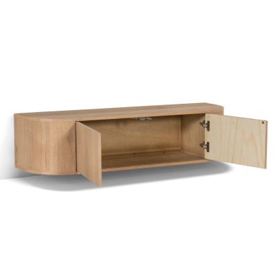 TIAGO-Mobile TV da parete L.140 cm Rovere