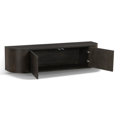TIAGO-Mueble TV mural L.140 cm Roble Expresso