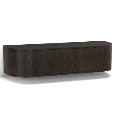 TIAGO-Mueble TV mural L.140 cm Roble Expresso