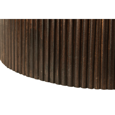 SIENNE-Table à manger Ovale12 p et + L.300 cm, Manguier teinté noyer