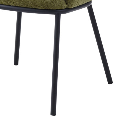 ALVIN-Tischsessel aus Stoff Luxury Kaki