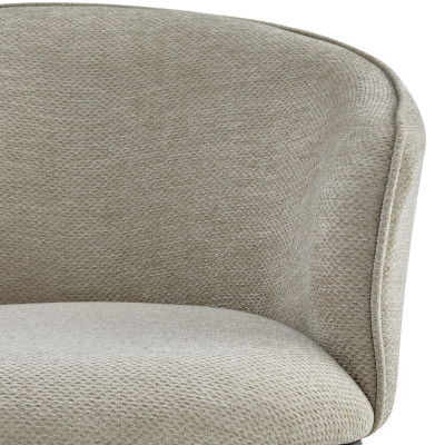 ALVIN-Poltrona da tavolo in tessuto Luxury beige