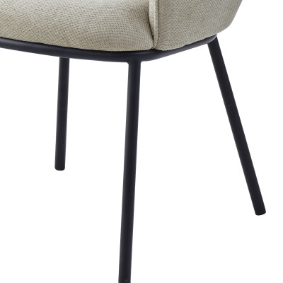 ALVIN-Sillón de mesa de tela Luxury beige
