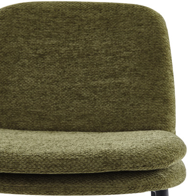NOLAN-Chaise de bar en tissu Luxury Kaki (x2)