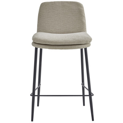 NOLAN-Silla de bar de tela Luxury Beige (x2)
