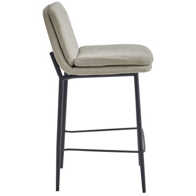 NOLAN-Silla de bar de tela Luxury Beige (x2)