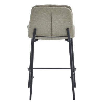 NOLAN-Sedia da bar in tessuto Luxury Beige (x2)