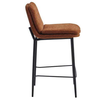 NOLAN-Barstuhl aus Stoff Luxury Terracotta (2 Stück)