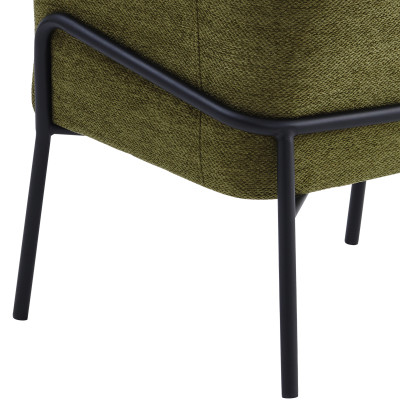 LAYTON-Fauteuil en tissu Luxury Kaki