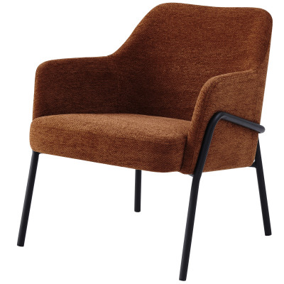 LAYTON-Fauteuil en tissu Luxury Terracotta